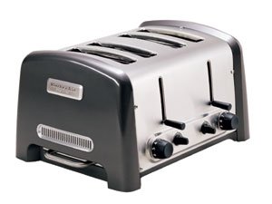 Childrens Toyshop  Kitchen & Housewares : KitchenAid Pro Line 4-Slice Toaster, Pearl Metallic