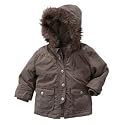 Active wear girls' hooded parka taupe 067