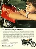 Art Poster Print - Bultaco El Tigre Motorcycle Ad Poster - Artist: unknown- Poster Size: 24 X 18