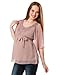 Best Selling Motherhood Maternity: Elbow Sleeve Beaded Detail Maternity Blouse Stores Online