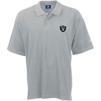 Oakland Raiders Reebok Silver RA Polo Shirt - M