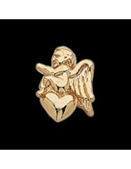 09.00 MM 14K Yellow Gold Angel Lapel Pin