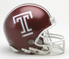 Temple Owls Replica Mini Helmet w  Z2B Mask