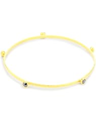 GURHAN "Skittle" 5 Black Diamond High Karat Gold Bangle-Bracelet
