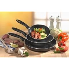 VERY TITAN � Aluminium 3-teiliges Pfannenset, Durchmesser 20 cm, 24 cm und 28 cm, ohne Glasdeckel, mit hochwertiger Honigwaben Antihaftbeschichtung, Very Titan - das Original
