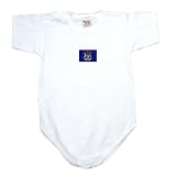 Baby Bodysuit White  Michigan Flag Transfer  State