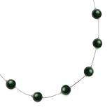 Liquid Silver and Green Malachite Beaded Necklace