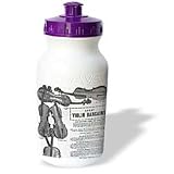 Florene Vintage - Antique Black and White Violins - Water Bottles