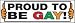Pround To Be Gay Magnetic Bumper Sticker