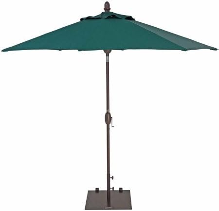 Sorara USA 9' Market Umbrella with Push Button in Forest Green