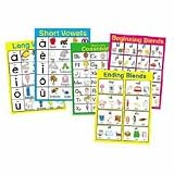 CDPCD1026 - Phonics Chart, Includes Long Vowels, Short Vowels