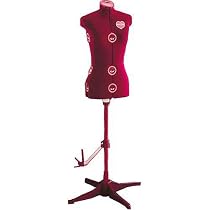Singer DF151 Adjustable Dress Form, Red, Medium