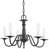 Sea Gull Lighting 3121-72 Traditional 5-Light Chandelier, Olde Iron