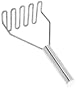 Best Manufacturers 11-Inch Masher with Metal Handle