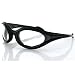 Zan Headgear ES114C Foamerz Sunglasses, Black Frame, Clear Anti-Fog Lenses