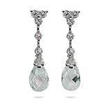 Eve's Addiction Sterling Silver Elegant Earrings in Crystals and CZ