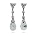 Eve's Addiction Sterling Silver Elegant Earrings in Crystals and CZ