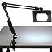 Luxo Magnifier WAVE+PLUS ESD 45 Arm Clamp-On Base Black
