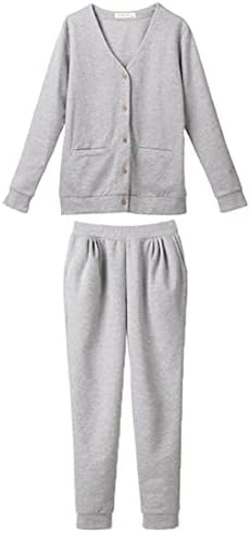 Miyang Pink Long Sleeve Pajama Sleeping Set 13472W SY13472(GARY(Women) S)