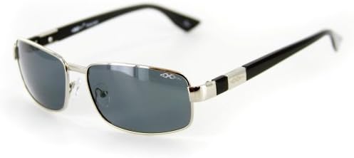 "Oxen 91036" Slim Polarized Sunglasses (Chrome w/ Smoke Lens)