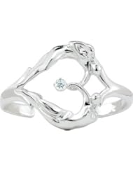 Sterling Silver Univ Cz Cuff Brac With Card & Box