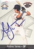 Andres Torres, Jamestown Jammers - Tigers Affiliate Autographed Card