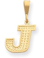 14k Initial J Charm