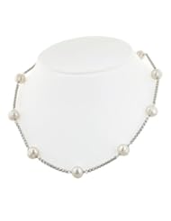 Honora "Metro" White Freshwater Cultured Pearl Tincup 18" Necklace LN5631WH18