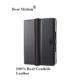 Bear Motion 100% Real Cowhide Leather Flip Book Jacket/folio for Apple Ipad 3g Tablet/wifi Model 16gb, 32gb, 64gb (Black)