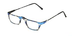 "Mosaic Denim" Hand Painted Reading Glasses (+1.00 - +3.00)