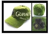 Guinness Alcohol Beer Hat - Green Clover Flex Fit Side Logo Cap