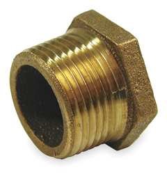 Industrial Grade 1VFZ6 Hex Bushing, Red Brass, 1 1/4 x 1 In