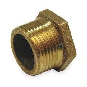 Industrial Grade 1VFZ2 Hex Bushing, Red Brass, 1 x 3/4 In
