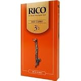 Rico Bass Clarinet Reeds, Strength 3.0, 10-pack