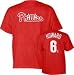 Philadelphia Phillies Ryan Howard Name and Number T-Shirt - Large