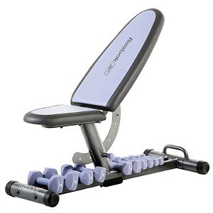 Exercise Bench with Free Weights