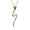 10k Yellow Gold Diamond Snake Pendant (1/10 cttw, I-J Color, I3 Clarity), 18