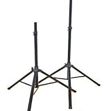 New DJ PA Band Karaoke Reversible Tripod Steel Speaker Stand Pair PSS1 - B002BRPLZ4
