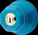 Door Locks Blue Porcelain, Porcelain Keyed interior/exterior door knob set