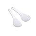 AKOAK 2 Pcs Mini Non-stick Rice Spoon, White Cute Rice Paddle for Sushi