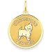 terrier29 - 14k Yorkshire Terrier Disc Charm