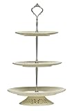 from Premier Housewares Premier Housewares 43 X 23 X 23 cm 3-Tier Ceramic Lace Cake Stand Model 0721251