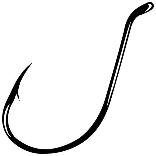 Gamakatsu Black Octopus Hook, 100 Pack