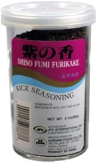 Ajishima Shiso Furikake Rice Seasoning (Pack of 4 jars x 3.1 oz)