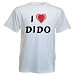 Cotton T-Shirt With I Love Dido