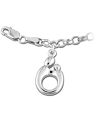 Sterling Silver Original Mother and Child® Charm Bracelet with Diamond by Janel Russell