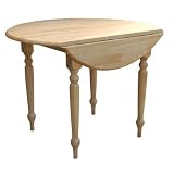Target Marketing Systems 40 Inch Drop Leaf Table, Natural