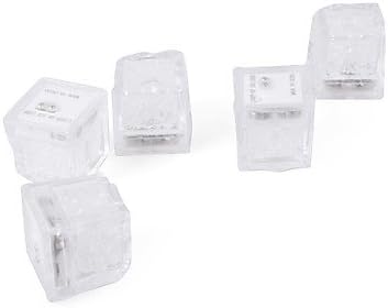 NEW Diamond Ice Cube Shaped Purple LED Light (12-Pack)