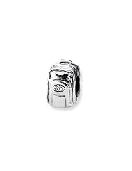 Sterling Silver Backpack Charm for 3mm Charm Bracelets
