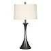 Kenroy Home #31350ANI Etiquette Table Lamp with 16 inch diameter Creme Pleated Drum shade